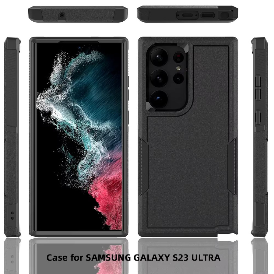 Robuste und stoßfeste Handyhülle von OTT-BOX für Samsung Galaxy S26 Ultra S25 Ultra S24 Plus S23 FE S22 in Schwarz oder Rot - Bild 6