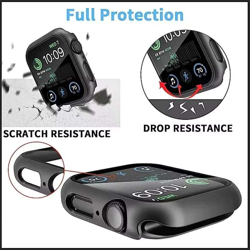 Geekthink Uhrenschutz für Apple Watch, Hülle und Glasdisplayschutz, Unisex - Bild 3
