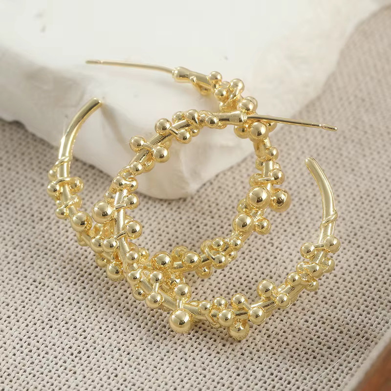 YoYo Creolen Gold, Perle, Damen - Bild 2