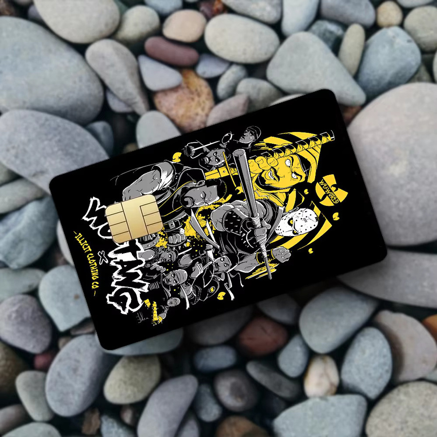 WU-T-TANG CLAN Anime Aufkleber Set in Multicolor, wasserfeste Dekoration für Kreditkarten und Buspässe - Bild 3