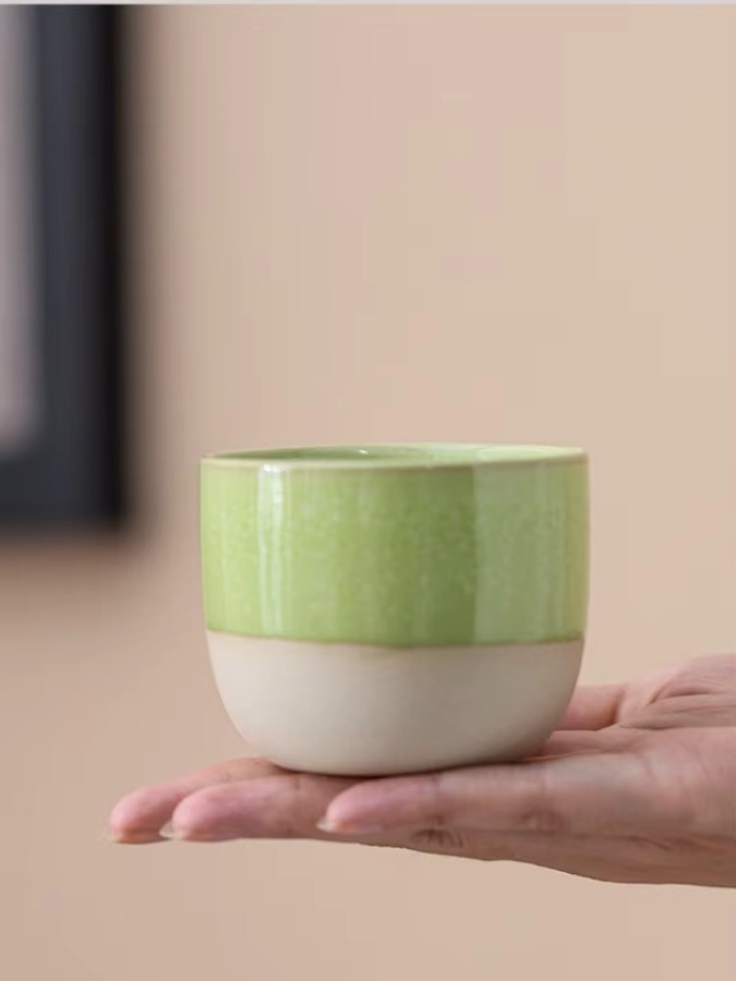 Handgefertigte Keramiktasse im böhmischen Stil mit arabisch marokkanischem Design - Bild 1