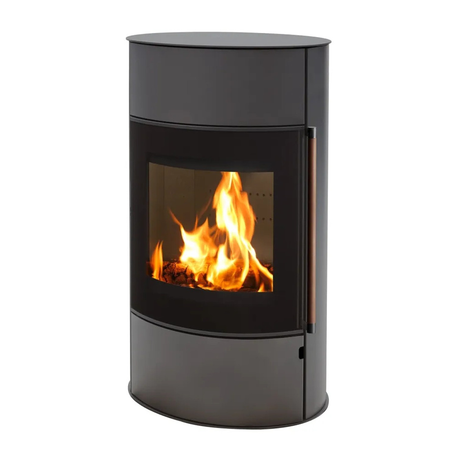 H&M Germany Kamin-Ofen Mango 2.0 Plus in Guss-Grau mit Ganzglas-Tür aus Stahl und Holz, B/T/H: 71 x 51 x 128 cm - Bild 2
