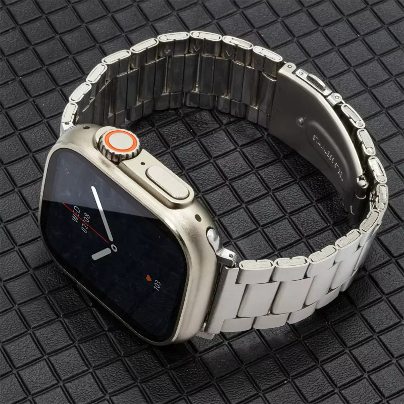 CAOWTAN Uhrenarmband Edelstahl, Silber, Unisex - Bild 1