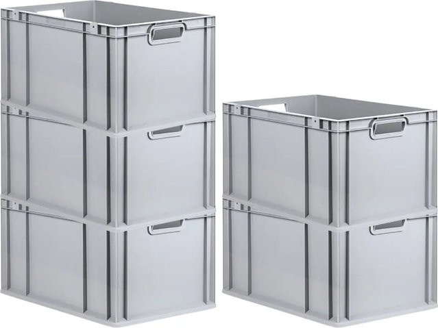 PROREGAL SparSet 5x Eurobox NextGen Grip in Grau, H x B x T: 32 x 40 x 60 cm, 65 Liter - Bild 1