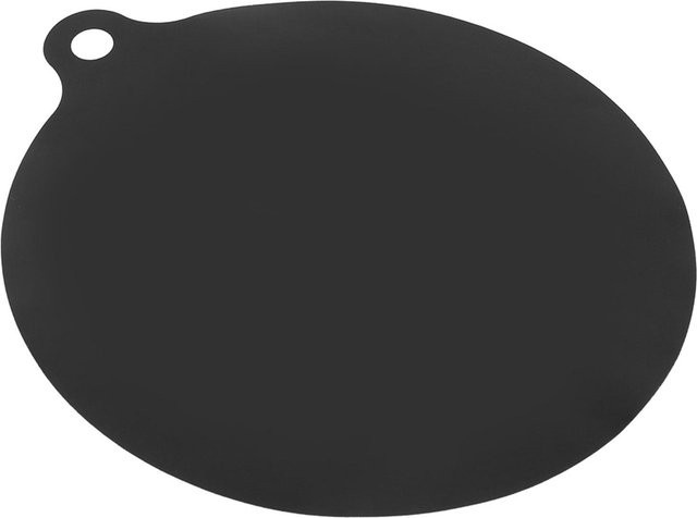 KaiSai Induktionsherd-Schutz Silikon-Isoliermatten rund in Schwarz - Bild 1