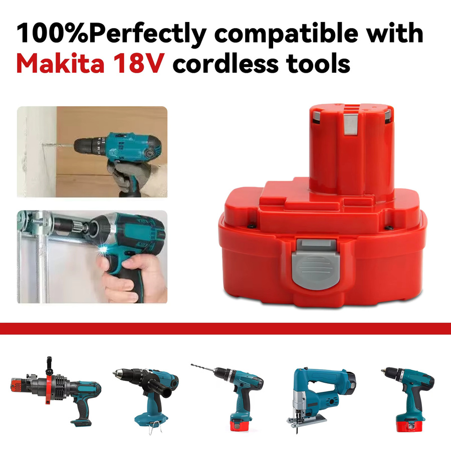 Makita PA18 Ni-MH Akku 18 V 4000 mAh in Rot für Werkzeuge - Bild 2