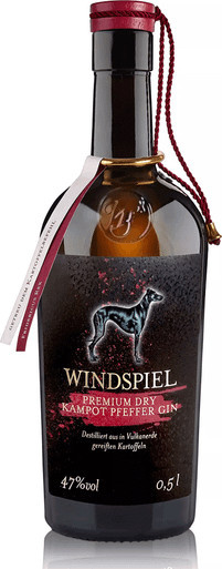 Windspiel Gin, Premium Dry Kampot Pfeffer, 0,5 l - Bild 1