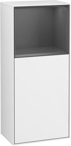 V&B Seitenschrank Finion rechts in Weiß lackiert B/H: 41,8 x 93,6 cm - Bild 1