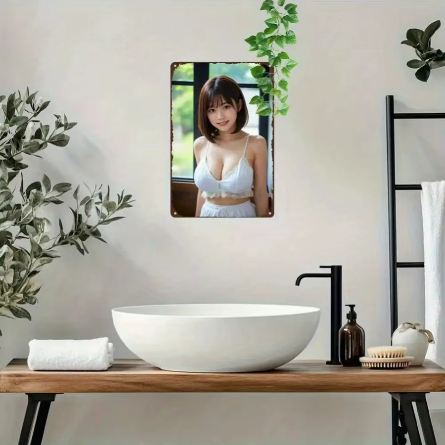 CIFBUY Vintage Anime Metallschild als Wandkunst im Retro-Look, Rechteckig, Breite: 30,48 cm, Höhe: 20,32 cm - Bild 2