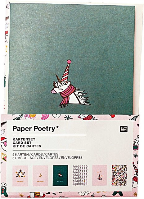 Rico Design Paper Poetry Grußkartenset Magical Christmas A6 / C6 - Bild 1