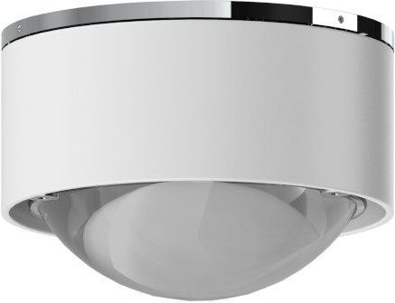Top Light Puk Mini One 2 LED-Deckenleuchte in Weiß matt und Chrom mit warmweißem Licht (2700K) - Bild 1
