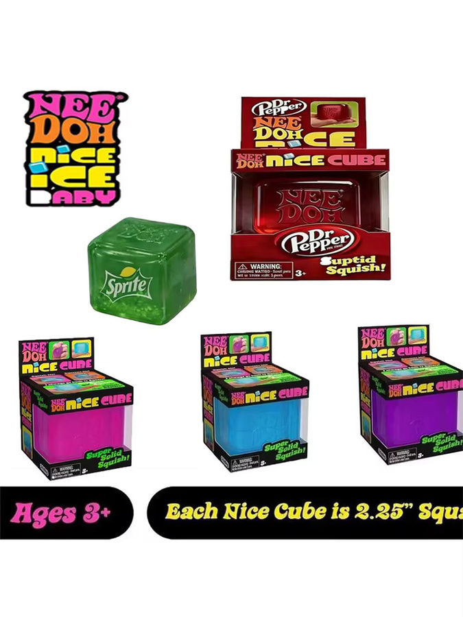 Nee Doh Nice Cube, Weicher Squishy, Silikon, ab 3 Jahre - Bild 4