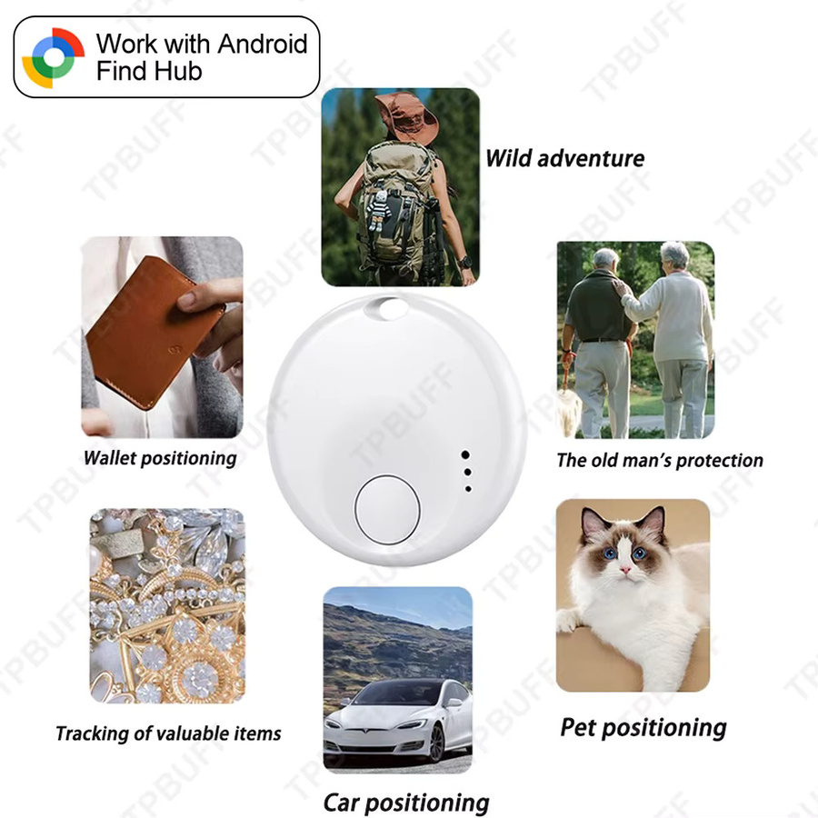 Google Find My GPS Tracker für Android, Tragbarer Smart Activity Tracker in Schwarz - Bild 3