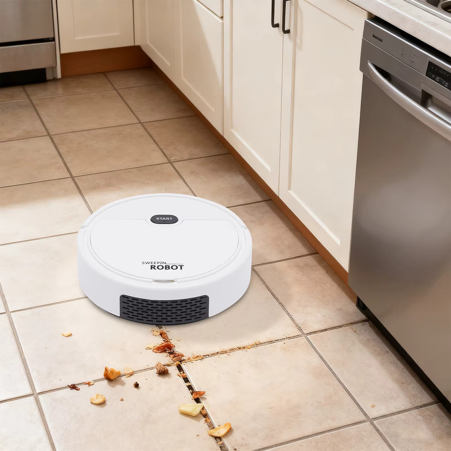 Bymaocar Mini 3-in-1 Roboter-Staubsauger und Wischmopp KT205 in Schwarz oder Weiß mit 800mAh Akku, 30 Minuten Laufzeit und 50dB leiser Reinigung für Tierhaare, Teppiche und Hartholz - Bild 4