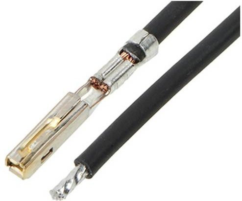 Molex Crimpkontakt mit Litze 216301-1215 Bulk in Schwarz, Gold und Silber - Bild 1