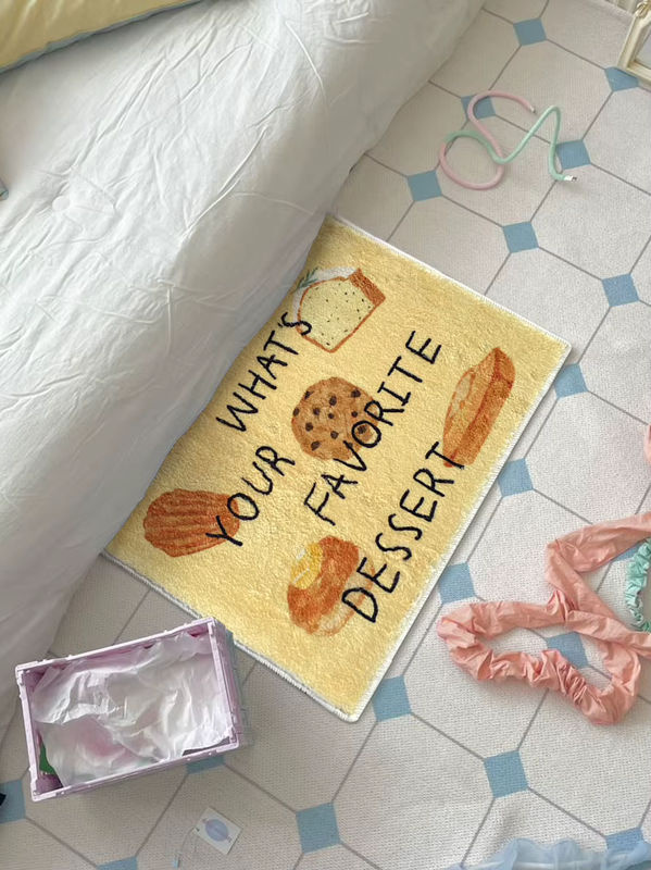 VIKAMA Gourmet Pattern Teppich für Wohnzimmer, Schlafzimmer und Küche, modern und schmutzabweisend - Bild 2