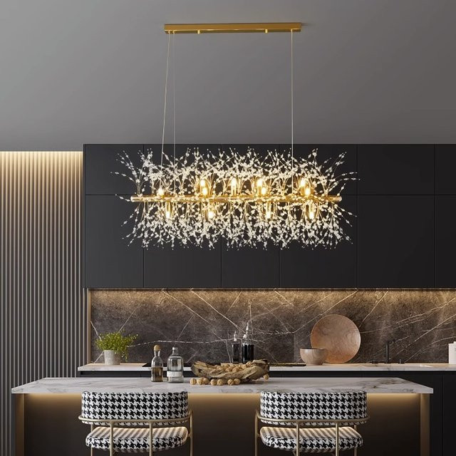 Gbbmade LED Pendelleuchte in Gold/Messing für Wohnzimmer, Schlafzimmer und Esszimmer mit warmweißem Licht - Bild 1