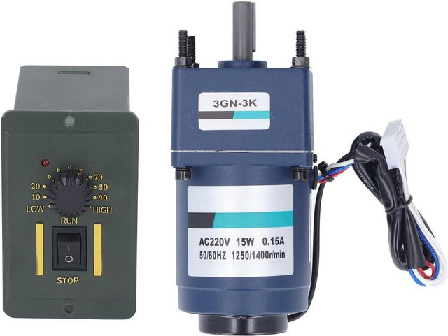 Aimo Elektrisches 15-W-Getriebemotor-Kit mit Controller und Untersetzungsmotor in Blau - Bild 1