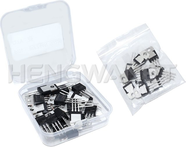HENGWANET IRFZ44N MOSFET Transistor-Kit im TO-220 Gehäuse, Farbe: Schwarz - Bild 1