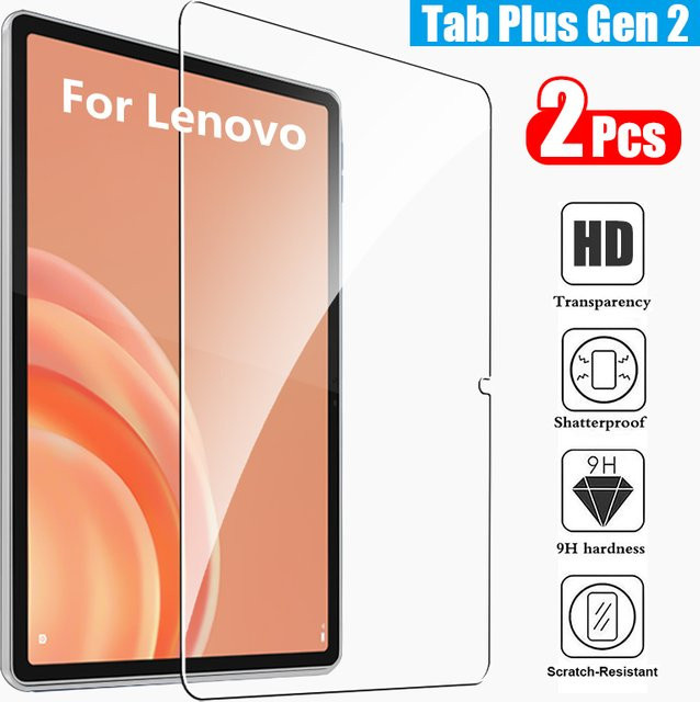 Lenovo Tab Plus Gen 2 Displayschutz aus gehärtetem Glas, transparent, 9H Härtegrad - Bild 1