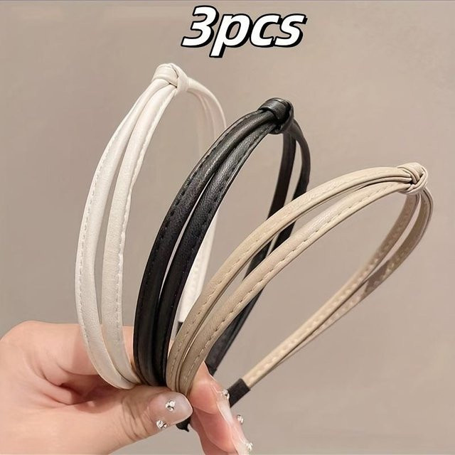 YULIN Stirnband, PU-Leder, Damen - Bild 1
