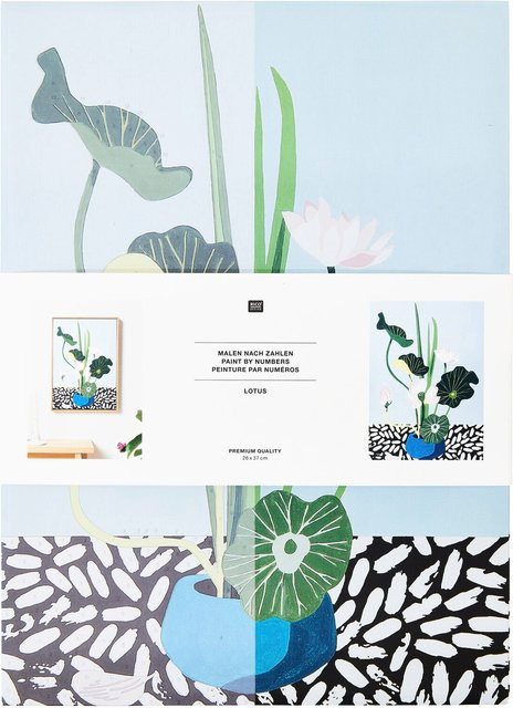 Rico Design Malen nach Zahlen Lotus, Natur, Bunt / Mehrfarbig - Bild 1