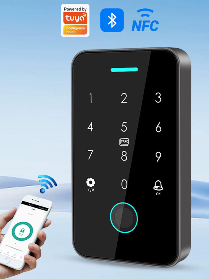 LUCKING DOOR RFID Türschloss mit NFC Bluetooth-Unterstützung, Tuya App, Tastatur und Hintergrundbeleuchtung, IP67 wasserdicht - Bild 6