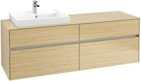Villeroy & Boch Waschtischunterschrank Collaro in Nordic Oak, Wandmontage, B/H/T: 160 x 50 x 54,8 cm - Bild 1