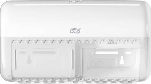 Tork Toilettenpapierspender Elevation Compact für Kleinrollen aus Kunststoff, weiß, B: 28,6 cm, T: 15,3 cm, H: 15,8 cm - Bild 1