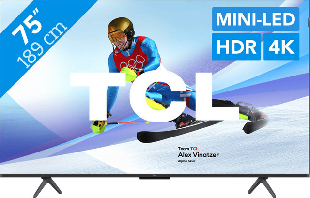 TCL 75 Zoll QD Mini-LED C61K 4K UHD Smart Fernseher in Schwarz (Modell 2025) - Bild 1