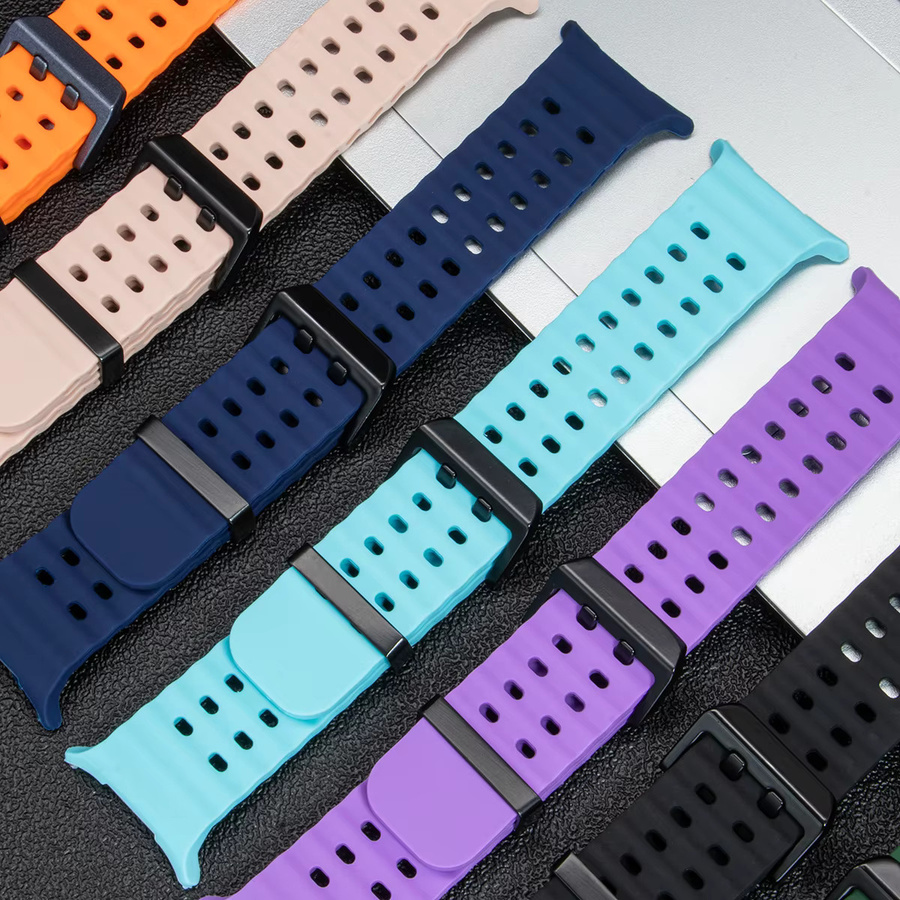 FancyWrist Uhrenarmband Silikon, Marine, Samsung Galaxy Watch 7 Ultra 47 mm - Bild 1