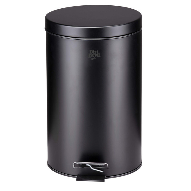 Dirt Devil Treteimer aus Stahl in Schwarz, Höhe: 40 cm, 12 l - Bild 1