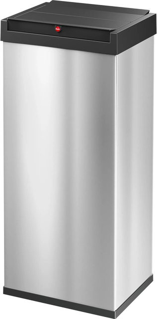 Hailo Big-Box Swing XL Mülleimer mit Schwingdeckel, Edelstahl und Kunststoff, Silber, B/T/H: 33,9 x 26,0 x 76,3 cm - Bild 1