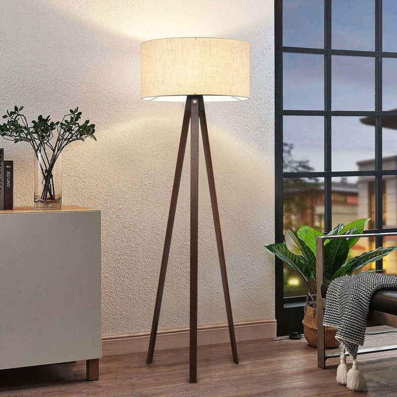 Opviq Stehlampe beige im skandinavischen Design mit E27 Fassung, B/H/T: 38 x 140 x 38 cm - Bild 4