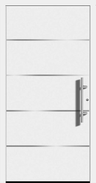 Aluminium-Haustür Splendoor Moderno in Weiß, Anschlag Rechts, B: 110 cm, H: 210 cm - Bild 1