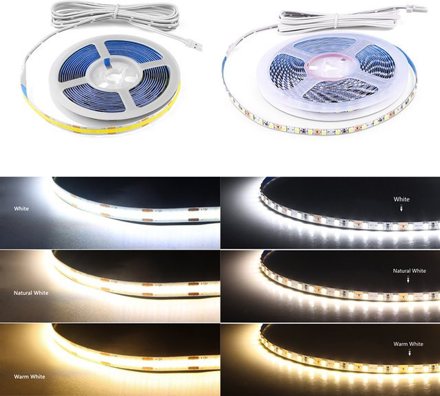 Guillermo COB LED-Streifen DC12V in Weiß mit Kupfer PCB für Schrank, Vitrine und Hintergrundbeleuchtung - Bild 1