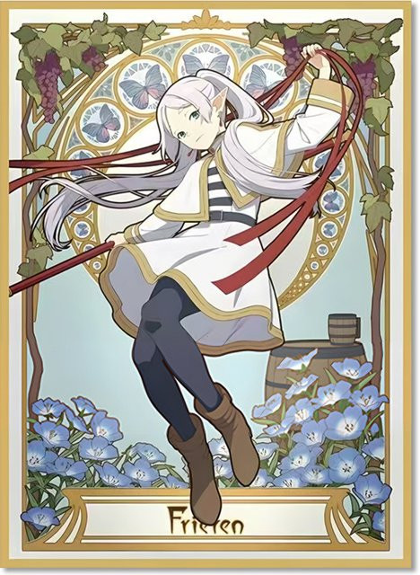 Frieren Kunst-Anime-Kartenhüllen, Top-Loading, 60-teiliges Set - Bild 1