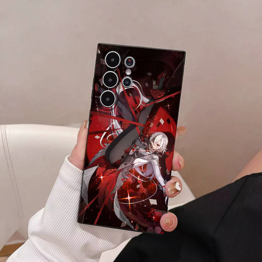 Arlecchino Genshin Impact Handyhülle für Samsung Galaxy S25 S24 S23 S22 S21 S20 Ultra Plus 5G Frosted Non-Slip Soft Cover - Bild 3