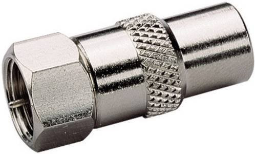 TRU Components F-Koax-Adapter Set mit F-Stecker und Koax-Stecker IEC in Silber, 100 Stück - Bild 1