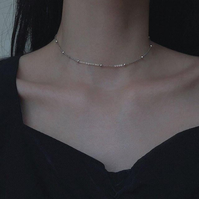 Choker Halskette 925 Silber, Perle, Damen - Bild 1