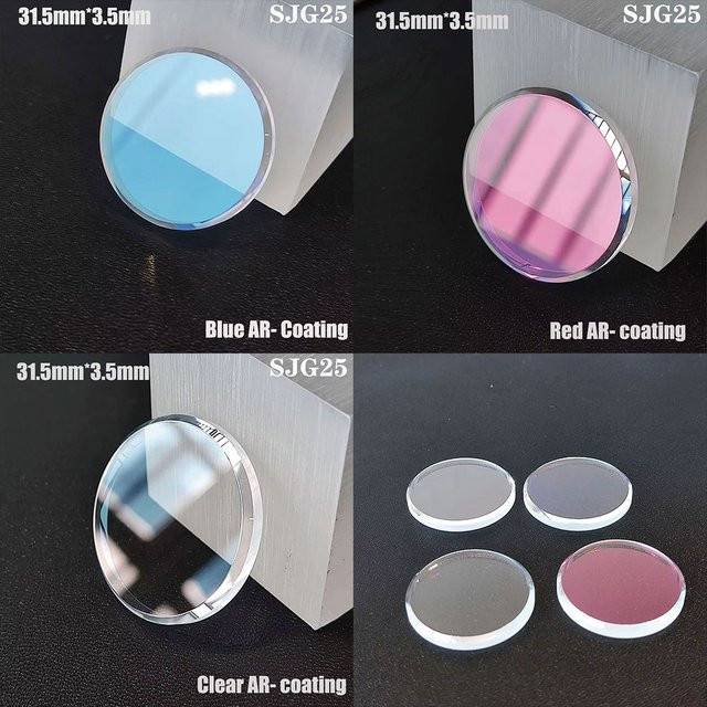 OUMASHI Uhrenzubehör Saphirglas, AR-beschichtet, 31,5 * 3,5 mm - Bild 1