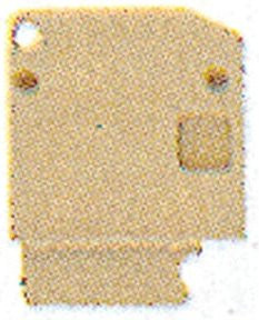 Weidmüller Abschlussplatte AP DLD2.5 DB in Beige, 20 Stück - Bild 1