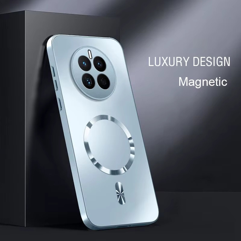 AG Magnetische Silikonhülle für Huawei Mate 80 Pro Max 70 Air 60 50 40 30 Pro, Stoßfeste Schutzhülle mit hartem PC-Kern, Schwarz - Bild 3