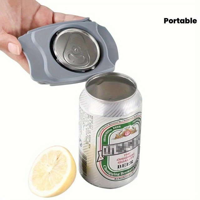 Ergonomischer manueller Dosenöffner von Abby Department mit Sicherheitsdesign und glatter Kante in Grau - Bild 1