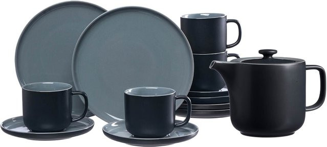 Ritzenhoff & Breker Kaffeeservice Jasper 3-tlg. aus Glas in Schwarz mit Kanne - Bild 1