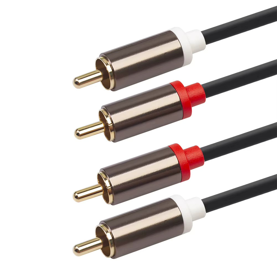 ALLOYSEED RCA zu RCA Audiokabel für TV-Verstärker und Lautsprecher, Schwarz - Bild 4