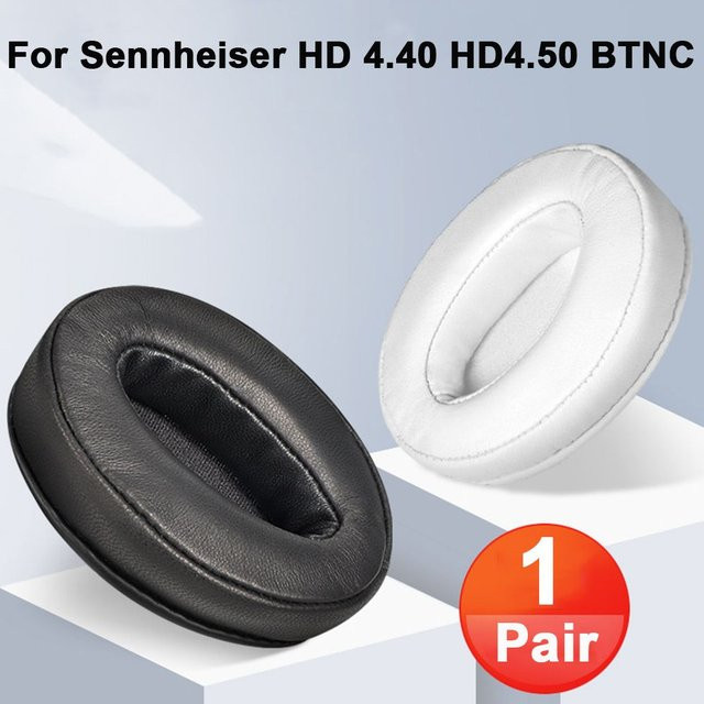 2 Stück Ersatz-Ohrpolster für Sennheiser HD 450 und HD 450 BTNC in Weiß, Soft Foam Over-Ear Kissen und Zubehör - Bild 1