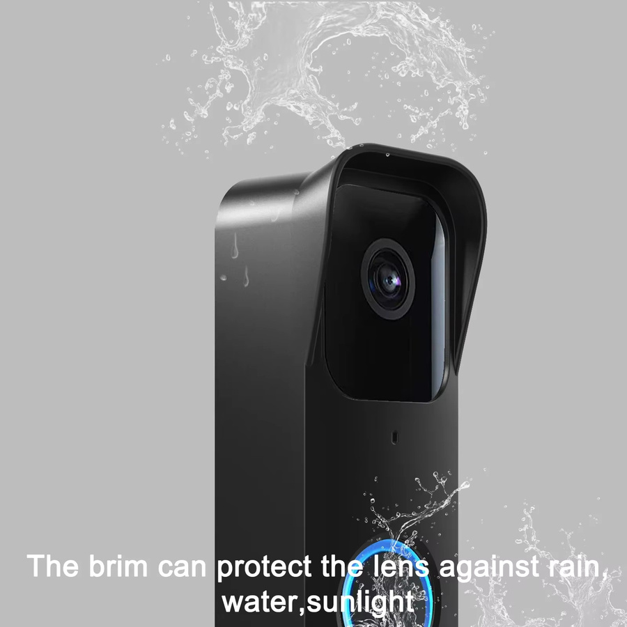 Wetterfeste Silikon-Schutzhülle für Blink Video Doorbell und Blink Outdoorbell in Schwarz - Bild 3