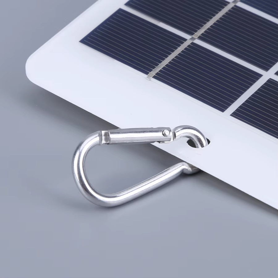 ALLOYSEED Tragbares Solar-Ladegerät mit 20 W und USB-C Anschluss, Weiß, inkl. 3 Meter Kabel - Bild 4