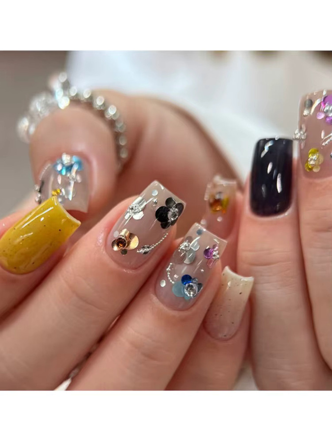 MAFANAILS Nagelglitzer Pailletten Star-Heart, Bunt, Glänzend - Bild 5